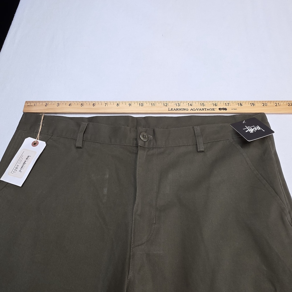Stüssy x Stu.EC Olive Chino Pants Men’s 38x36 Made in USA MSRP $128 - Picture 7 of 11